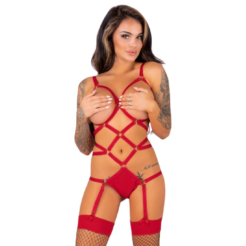 LIVCO CORSETTI FASHION – THIARA LC 20213 ENSEMBLE CORPS + BAS ROUGE