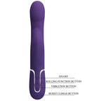PRETTY LOVE – ZALIN PERLES VIBRATEUR LAPIN 4 EN 1 VIOLET