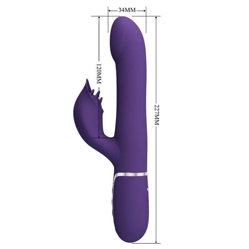 PRETTY LOVE – ZALIN PERLES VIBRATEUR LAPIN 4 EN 1 VIOLET