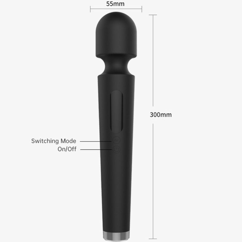 ARMONY X Power – Grosser Massager mit flexiblem Kopf, schwarz
