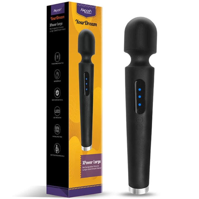 ARMONY X Power – Grosser Massager mit flexiblem Kopf, schwarz