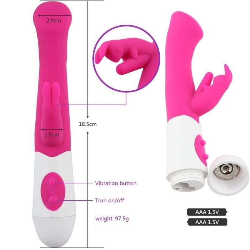 ARMONY – Rabbit vibrator and G-spot stimulator with 10 speeds, pink