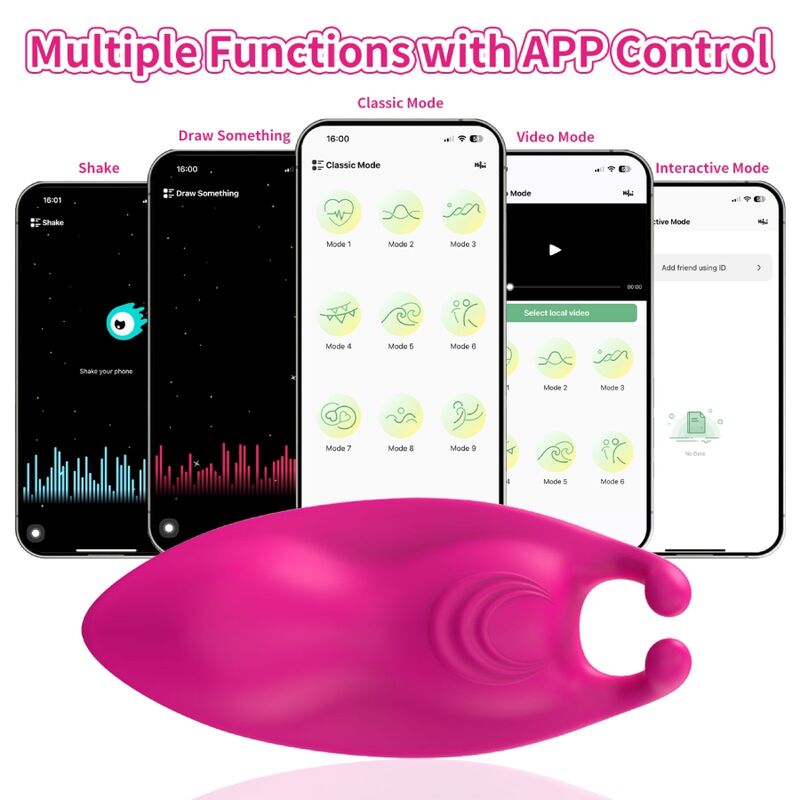 ARMONY Honeybee – Tragbarer Höschenvibrator mit G-Punkt-Stimulation und App, Fuchsia
