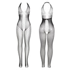 SUBBLIME – 951832 BODYSTOCKING CON SCHIENA APERTA E DETTAGLI INCROCIATI NERO TAGLIA UNICA