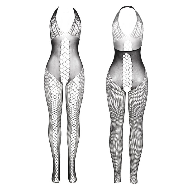 SUBBLIME – 951832 BODYSTOCKING CON SCHIENA APERTA E DETTAGLI INCROCIATI NERO TAGLIA UNICA