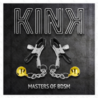 KINK – MORSETTI PER CAPEZZOLI CON PENDENTE JINGLE BELL ORO 6 CM