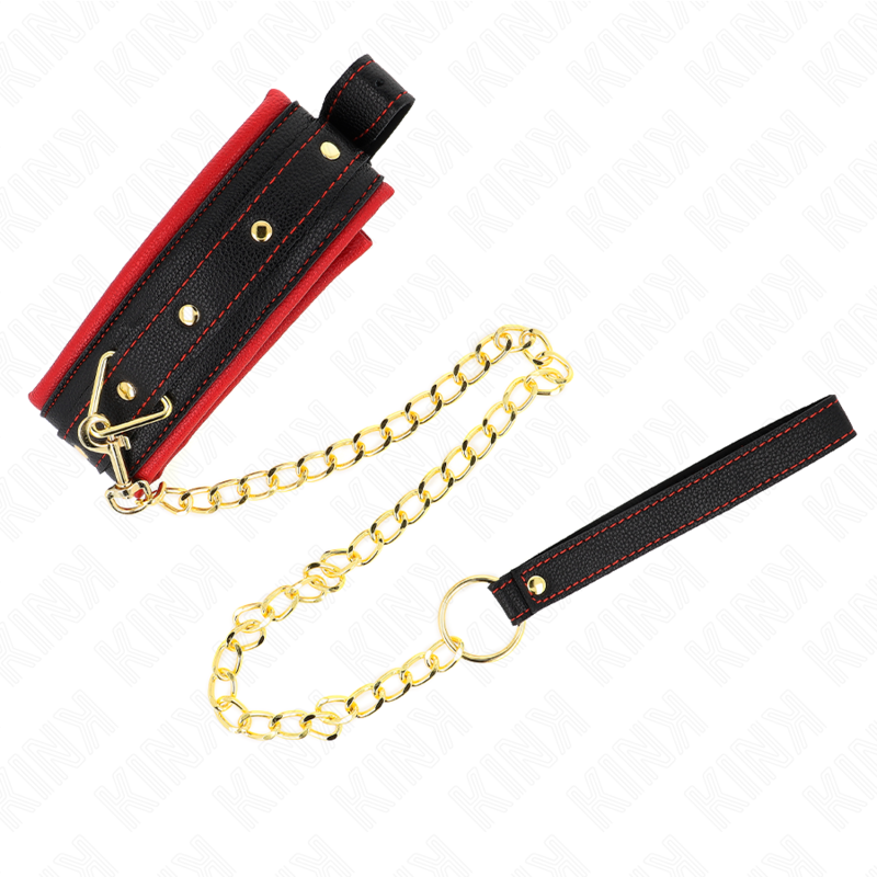 KINK – COLLAR WITH PLAIN FABRIC LEASH ADJUSTABLE 33-48 CM X 5.7 CM