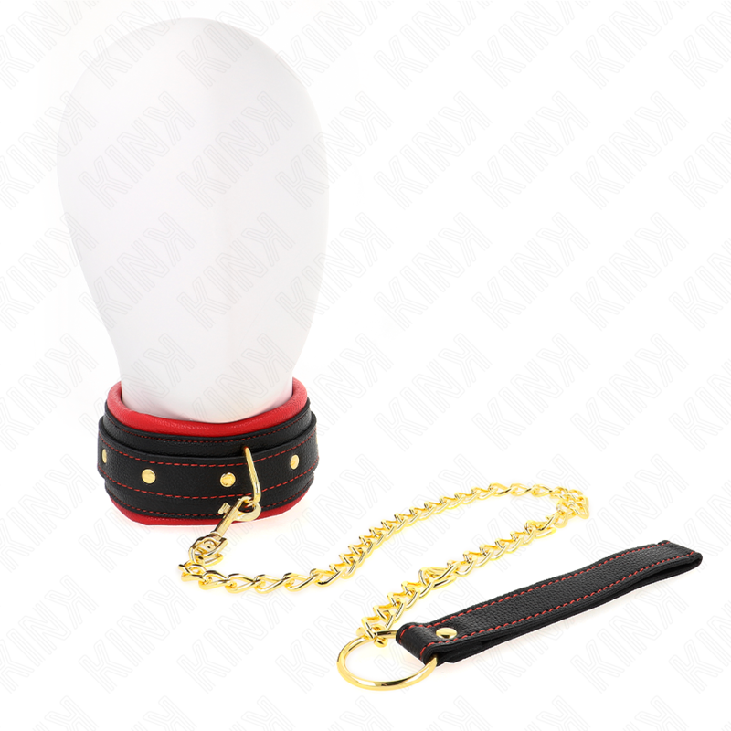 KINK – COLLAR WITH PLAIN FABRIC LEASH ADJUSTABLE 33-48 CM X 5.7 CM