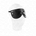 Kink – Kunstledermaske mit abnehmbaren Augenabdeckungen, 22 x 9 cm