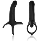 ARMONY – DILDO WITH RING & VIBRATOR BLACK