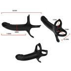 ARMONY – DILDO WITH RING & VIBRATOR BLACK