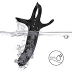 ARMONY – DILDO WITH RING & VIBRATOR BLACK