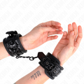 KINK – Handgelenksfesseln mit Rautenmuster, verstellbar 17–26 cm x 5,5 cm