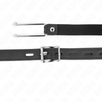 KINK – METAL HOOK GAG 11.5 CM WITH LEATHERETTE STRAP ADJUSTABLE 39-58 CM X 2 CM