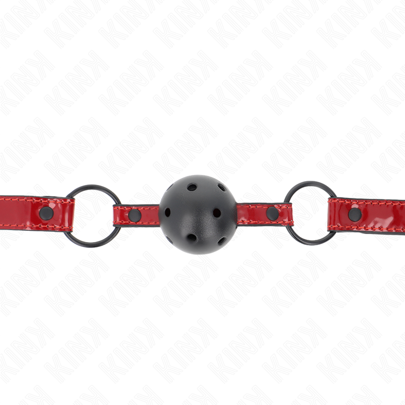 KINK – PALLA IN SIMILPELLE LUCIDA 4.5 CM GAG 63.5 X 2 CM REGOLABILE 41 X 59 CM