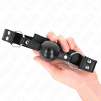 KINK – SOFT AND SOLID BALL 4 CM GAG WITH LEATHERETTE STRAP 62 x 2.5 CM ADJUSTABLE 42-58 CM