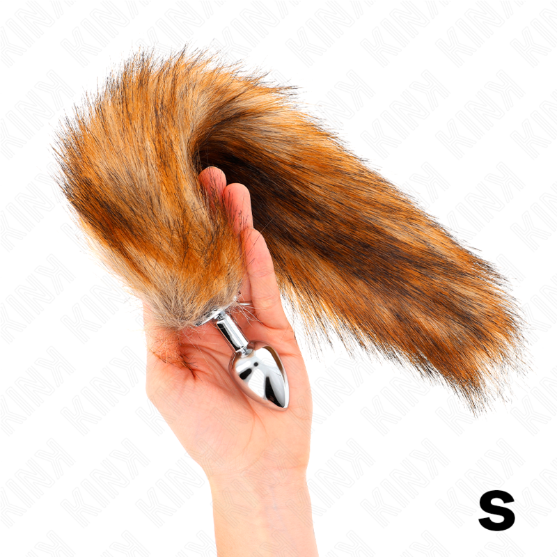KINK – PLUG ANALE TAGLIA S 7 X 3 CM CON CODA SINTETICA 40 CM