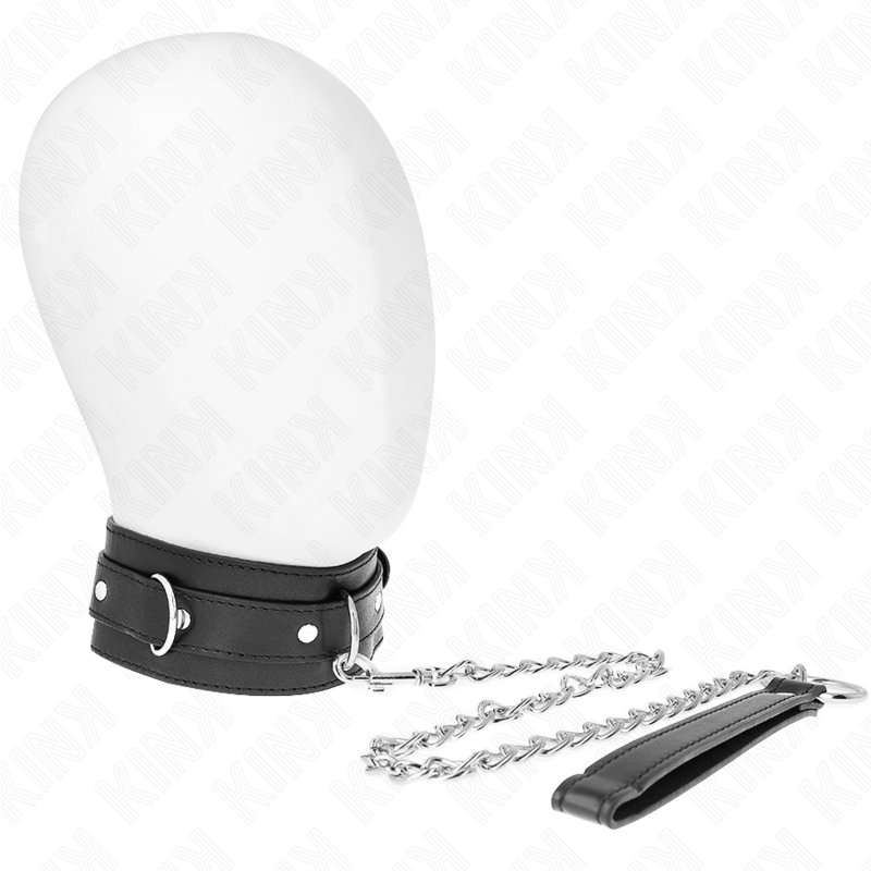 KINK – Halsband mit Gürtel und Riemen, 65 cm, 54 x 4,5 cm