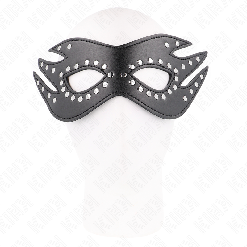 KINK – LEATHERETTE MASK WITH RIVETS MODEL 3 26 x 9.5 CM