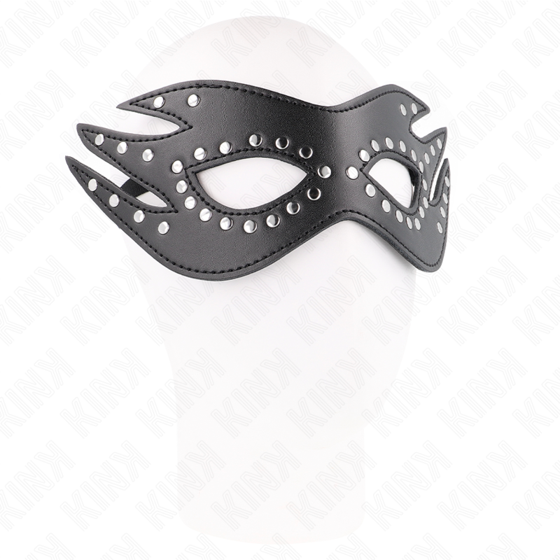 KINK – LEATHERETTE MASK WITH RIVETS MODEL 3 26 x 9.5 CM