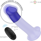 INTENSE – VICTORIA VIBRATOR WITH SUCTION CUP 10 VIBRATIONS DARK BLUE REMOTE CONTROL