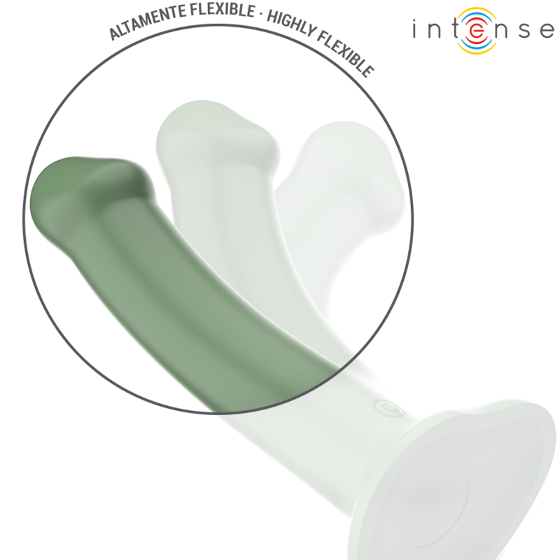 INTENSE – BECCA VIBRATOR WITH SUCTION CUP 10 VIBRATIONS GREEN REMOTE CONTROL