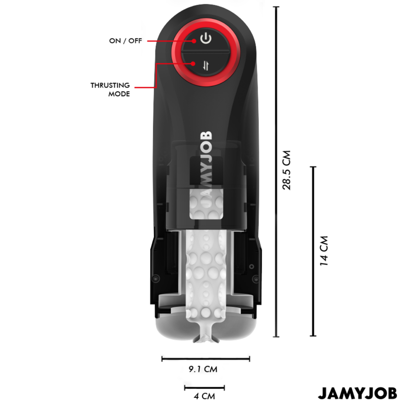 JAMYJOB – GRAVITY AUTOMATIC VAGINA MASTURBATOR 5 THRUSTING MODES AND SOUND EFFECT