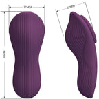 PRETTY LOVE – MANE LAY ON CLITORIDE MASSAGGIATORE 10 VIBRAZIONI TELECOMANDO VIOLA