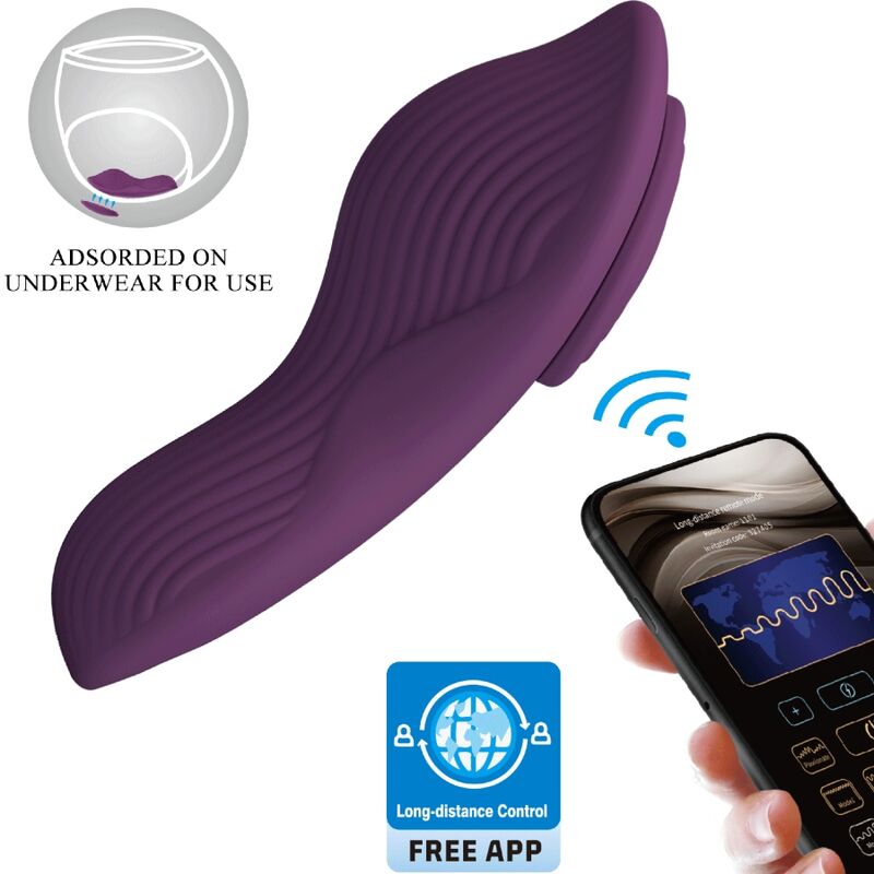 PRETTY LOVE – MANE LAY ON CLITORIDE MASSAGGIATORE 10 VIBRAZIONI TELECOMANDO VIOLA