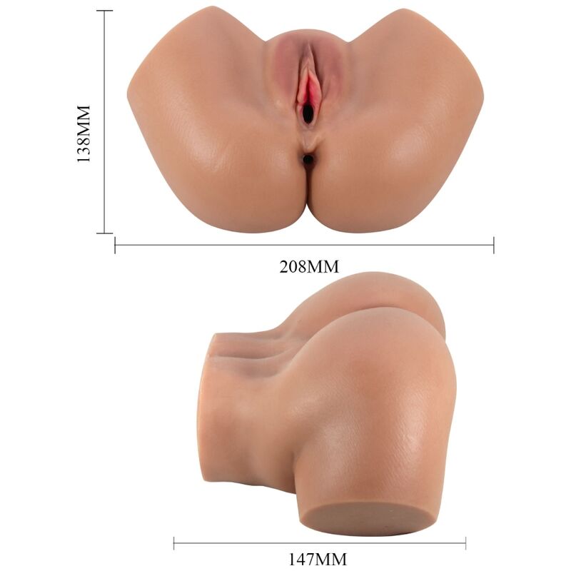 CRAZY BULL – HAILEY VIBRATOR BUTT WITH REALISTIC VAGINA AND ANUS CONTROL REMOTO