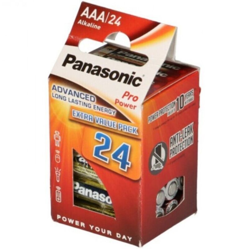 Panasonic Pro Power – Alkaline AAA-Batterien LR03, 24er-Pack