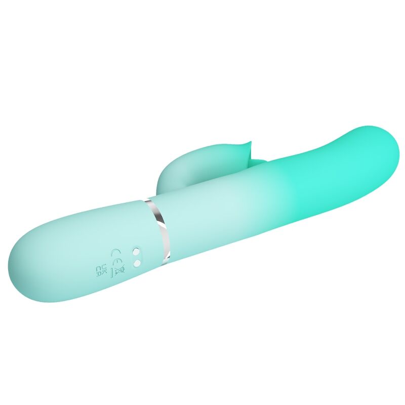 PRETTY LOVE – GIGI MULTIFUNCTION RABBIT VIBRATOR AQUA GREEN