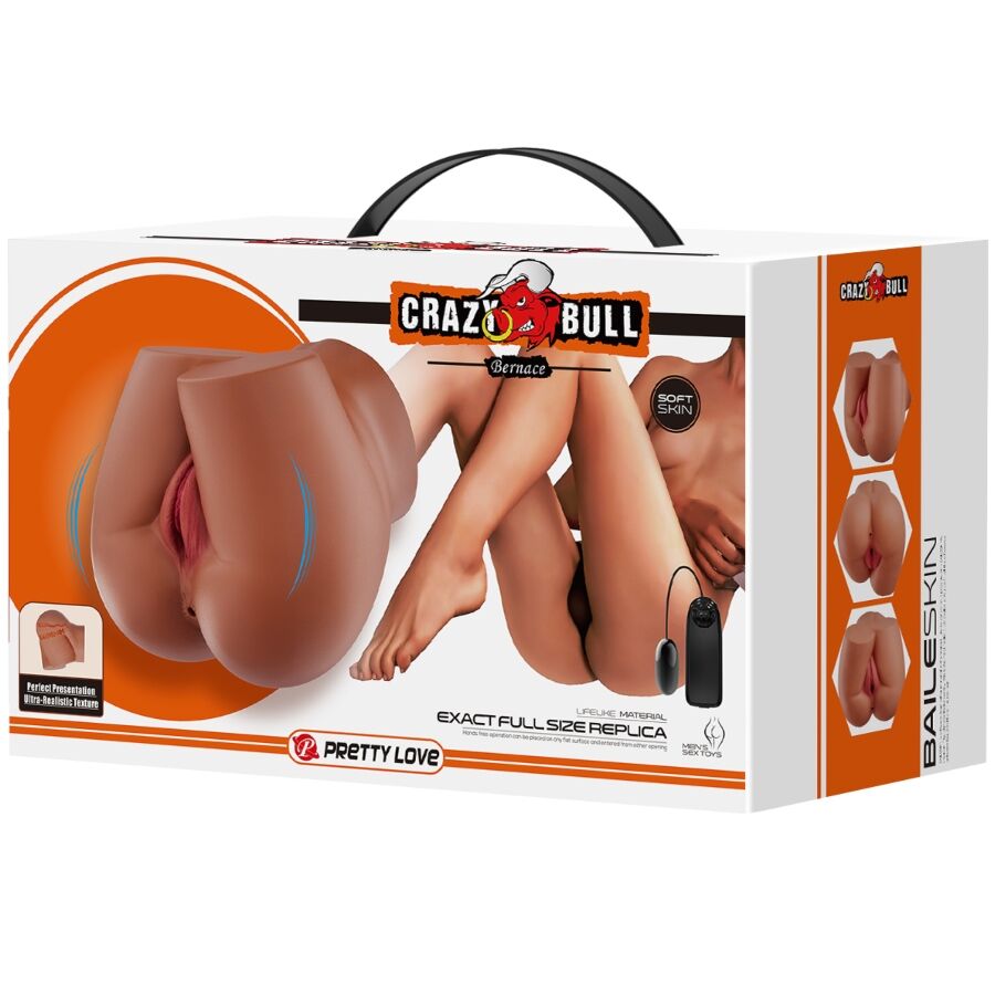 CRAZY BULL – Bernace Po-Masturbator mit Vagina, Anus und Vibration