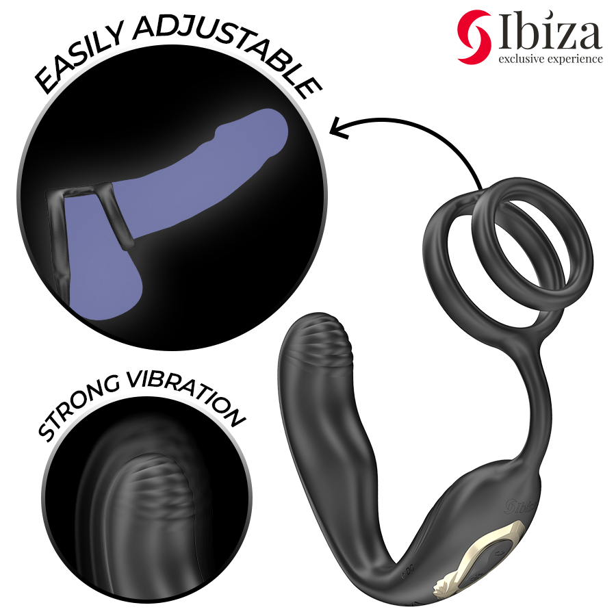 Ibiza Wiggle – Anello vibrante rotante telecomandato