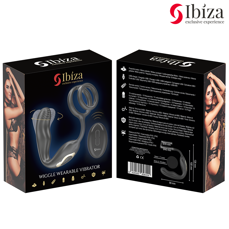 Ibiza Wiggle – Anello vibrante rotante telecomandato