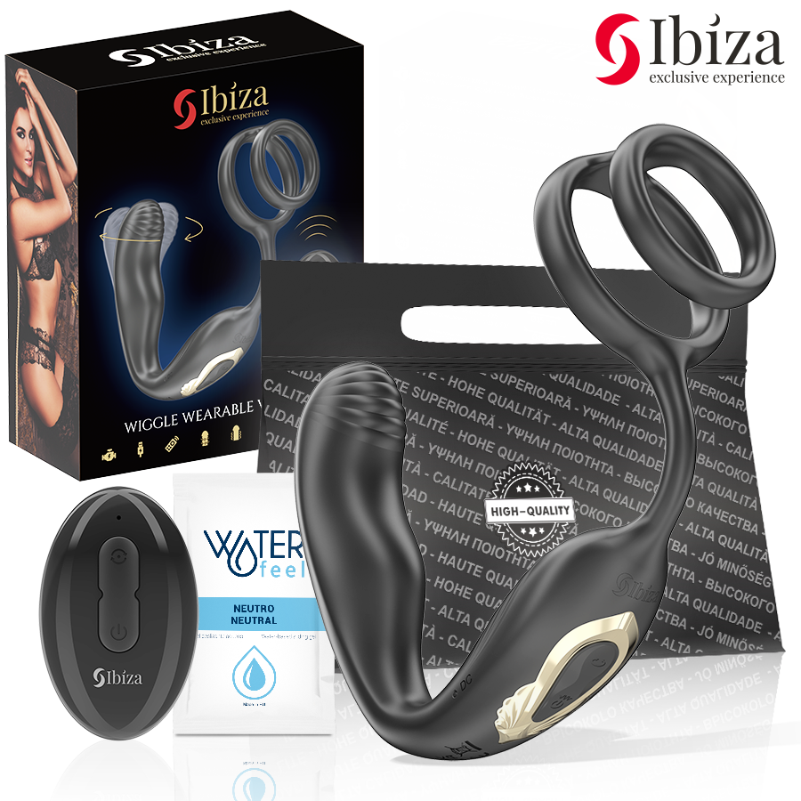 Ibiza Wiggle – Anello vibrante rotante telecomandato