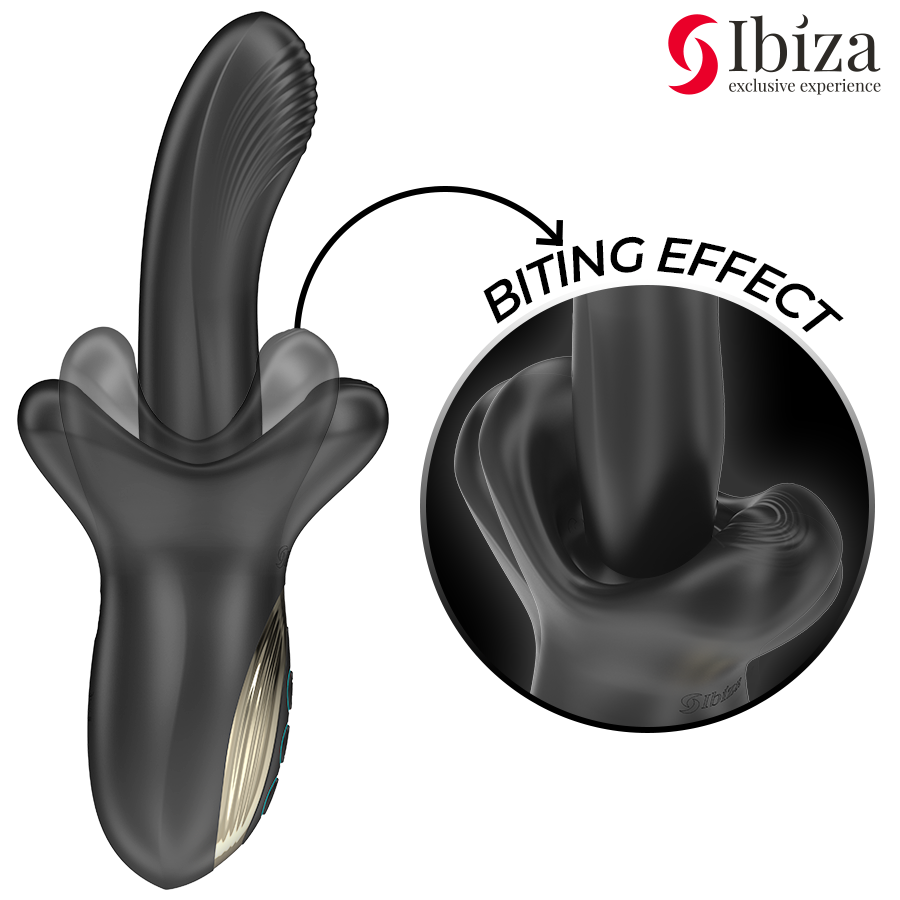 Ibiza – Vibrator mit Stoss- und Beisseffekt