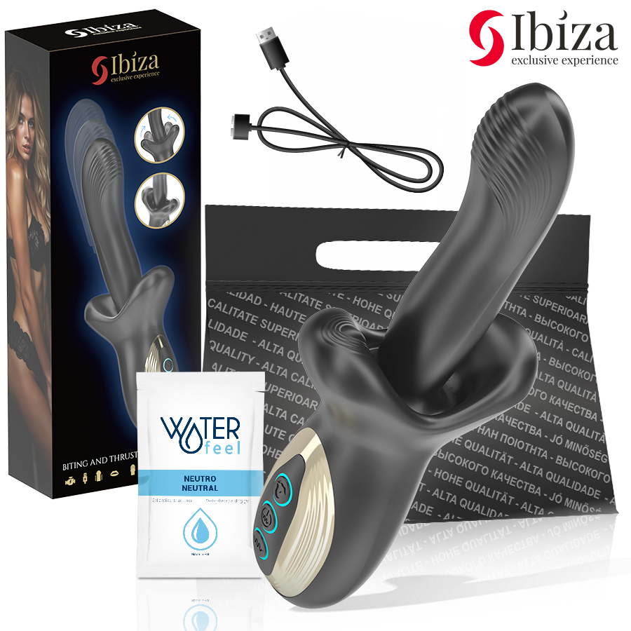 Ibiza – Vibrator mit Stoss- und Beisseffekt