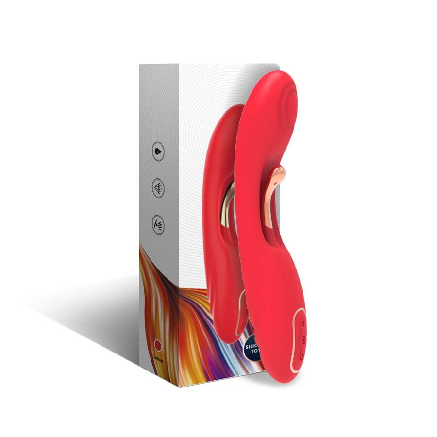 ARMONY – Vibrator mit oszillierender Zunge, Rot