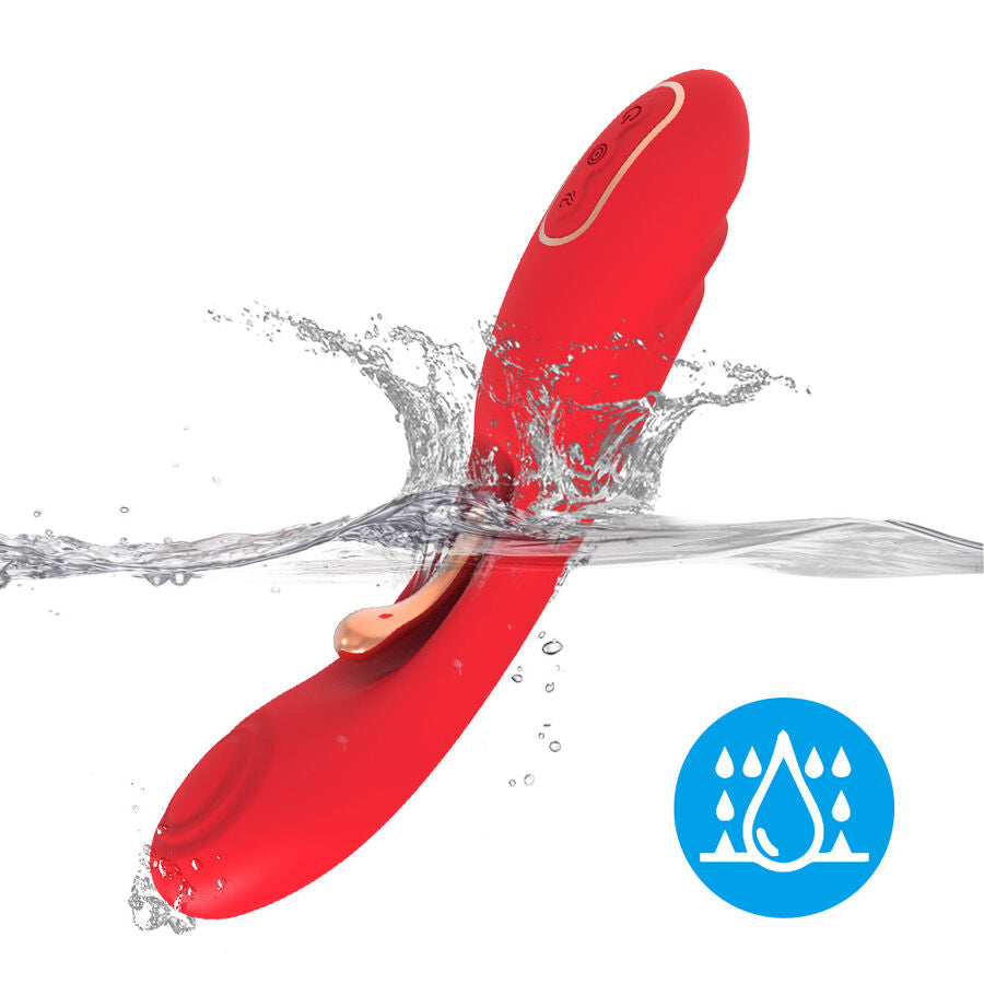 ARMONY – Vibrator mit oszillierender Zunge, Rot