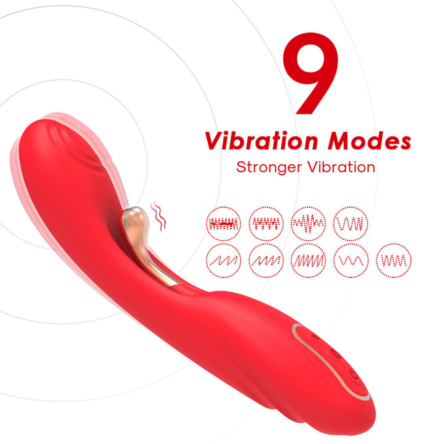 ARMONY – Vibrator mit oszillierender Zunge, Rot