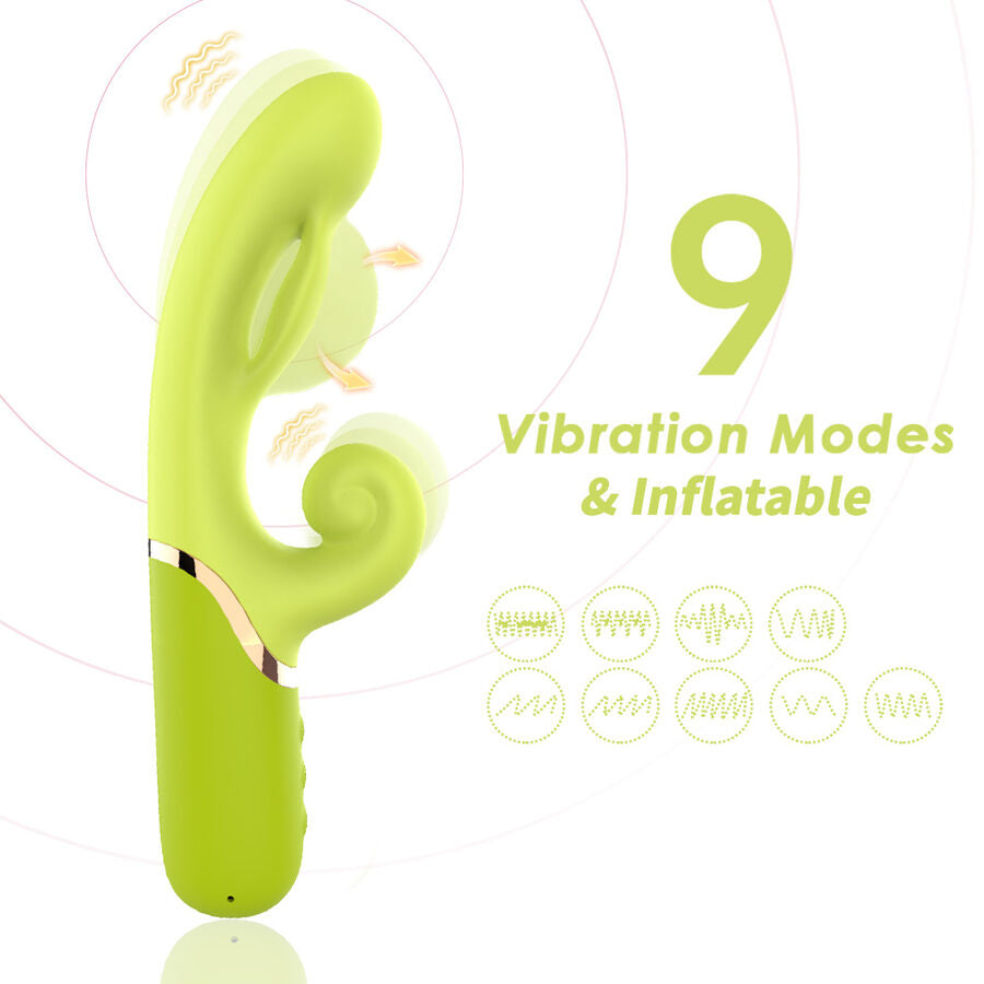 ARMONY – Aufblasbarer A-Punkt-Stimulator-Vibrator, Grün