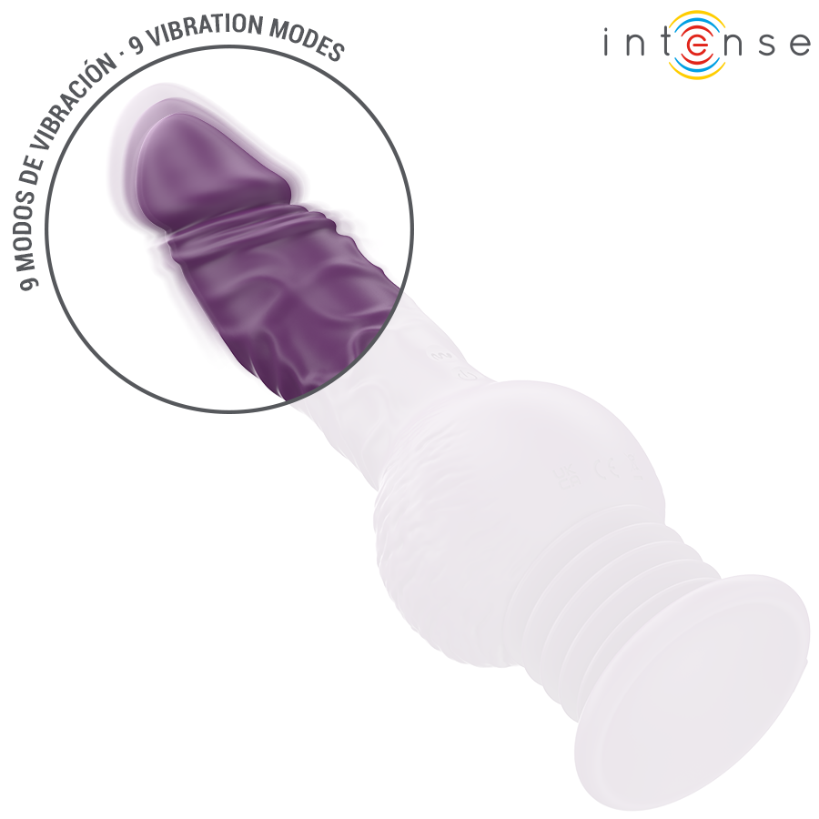 INTENSE – VIBRATEUR MULTIFONCTION TATUM AVEC VIBRATION DE HAUT EN BAS 24 CM VIOLET