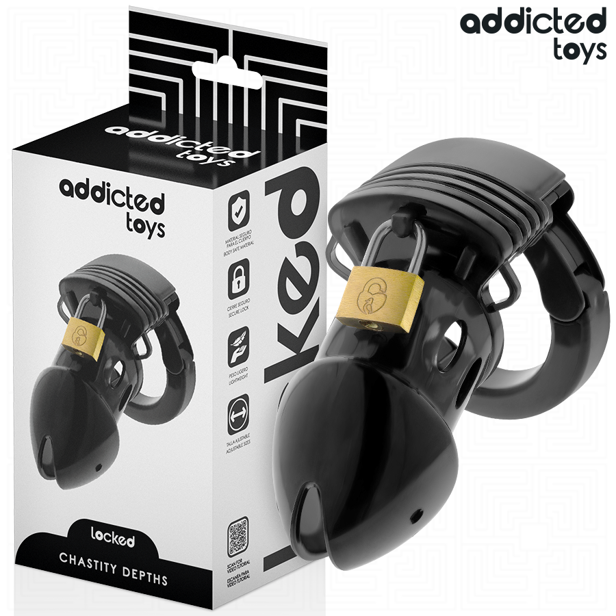 ADDICTED TOYS LOCKED Chastity Depths – Peniskäfig, 7,5 cm