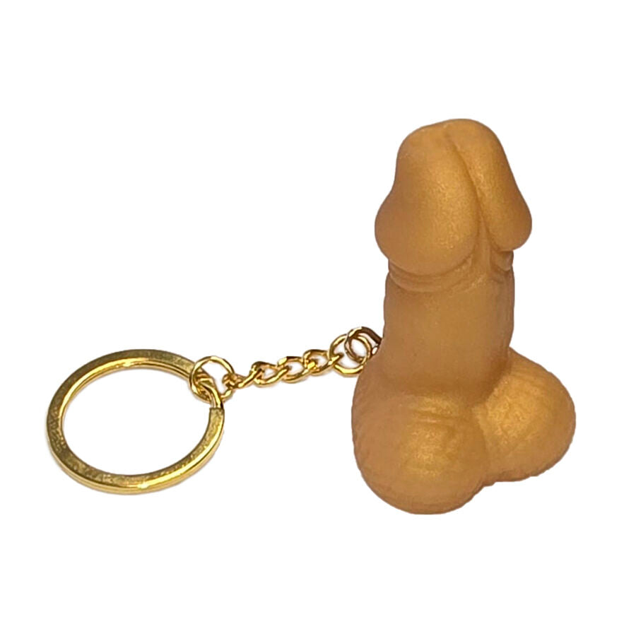 DIABLO PICANTE – Schlüsselanhänger in Penisform, Gold