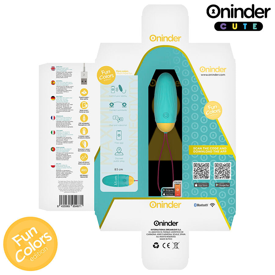 ONINDER CUTE – UOVO VIBRANTE LOVE PLEASURE – GEMME ROTANTI IN SILICONE – APP GLOBALE GRATUITA