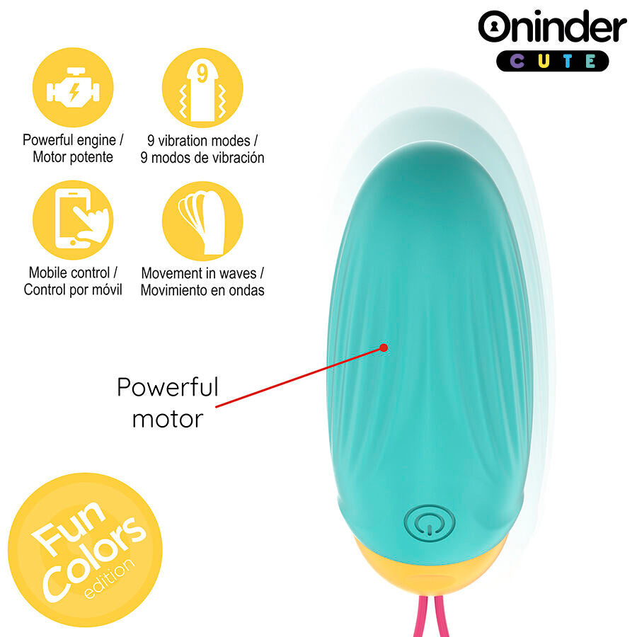 ONINDER CUTE – UOVO VIBRANTE LOVE PLEASURE – GEMME ROTANTI IN SILICONE – APP GLOBALE GRATUITA