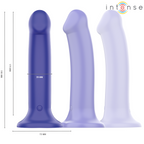 INTENSE – VICTORIA VIBRATOR WITH SUCTION CUP 10 VIBRATIONS DARK BLUE REMOTE CONTROL