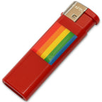 PRIDE – BRIQUET AVEC DRAPEAU LGBT