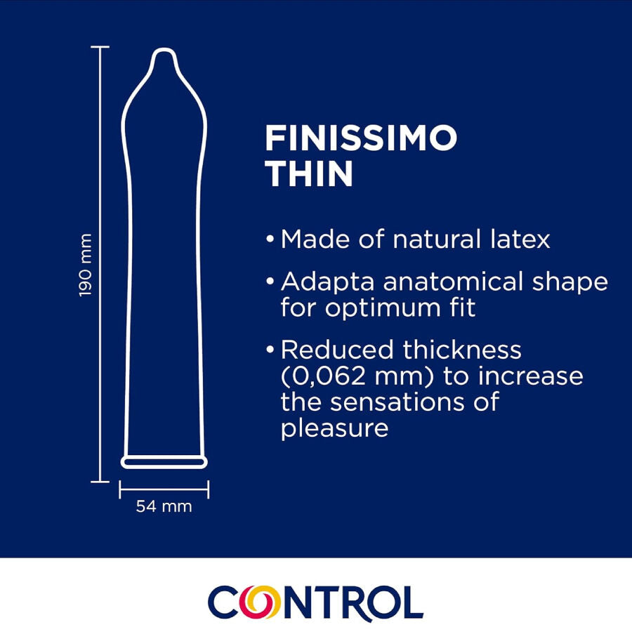 CONTROL Finissimo Senso – Dünne Kondome, 144 Stück